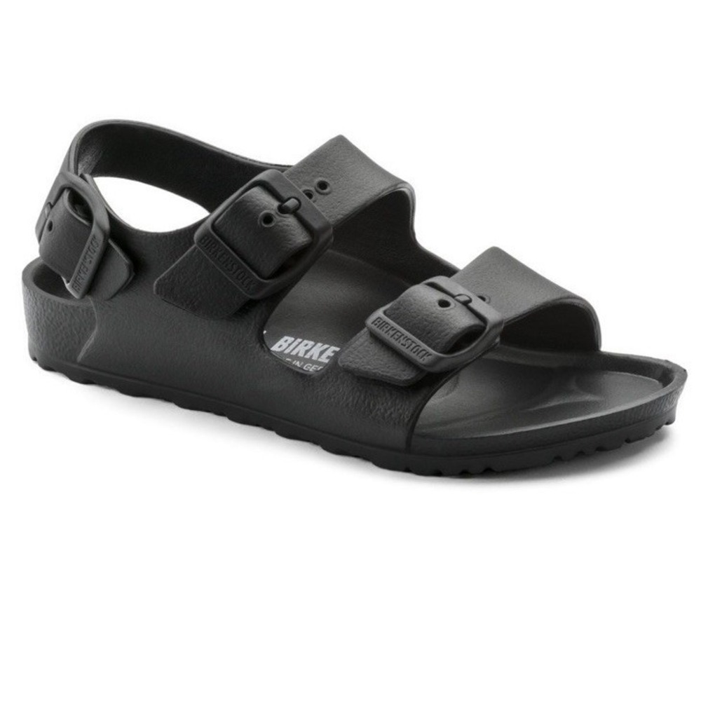 Kids Toddler Birkenstock Milano EVA Black Rubber Sandals Size 27  Size 9